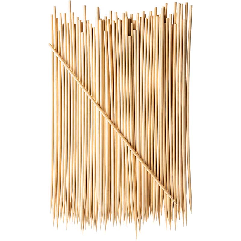 100Pcs 12-Inch Bamboo Skewers  - Corn Dog Stick 评论和价格