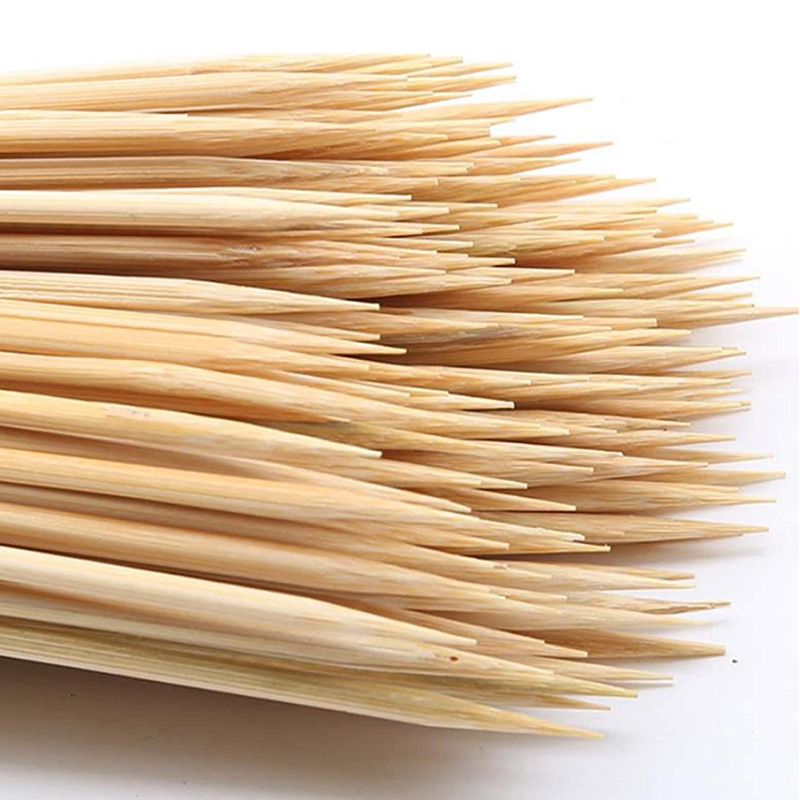 100Pcs 12-Inch Bamboo Skewers  - Corn Dog Stick 评论和价格