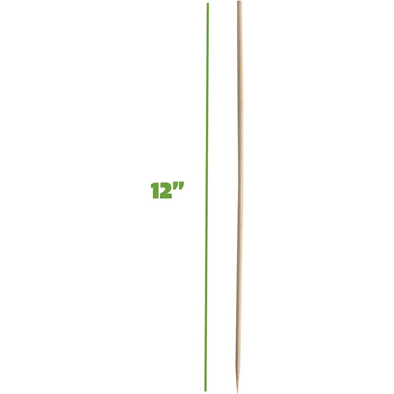 100Pcs 12-Inch Bamboo Skewers  - Corn Dog Stick 评论和价格